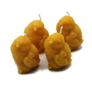 Beeswax Candles Baby Chick Shaped Candles Set of 4