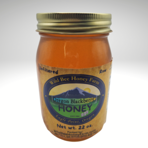 Pure Raw Oregon Honey - Pint Size Jar (22 oz.)