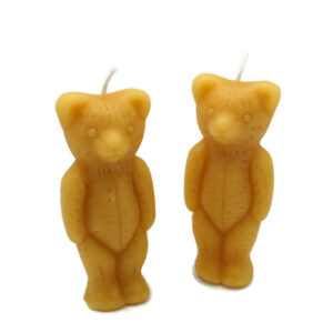 Beeswax Candle Standing Bear Shaped Candle set/2