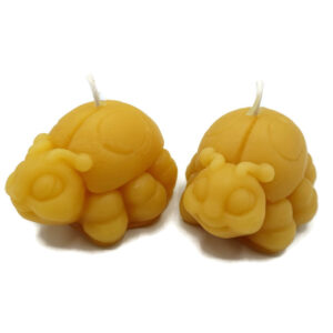 Pure Beeswax Tiny Ladybug Candle set of 2