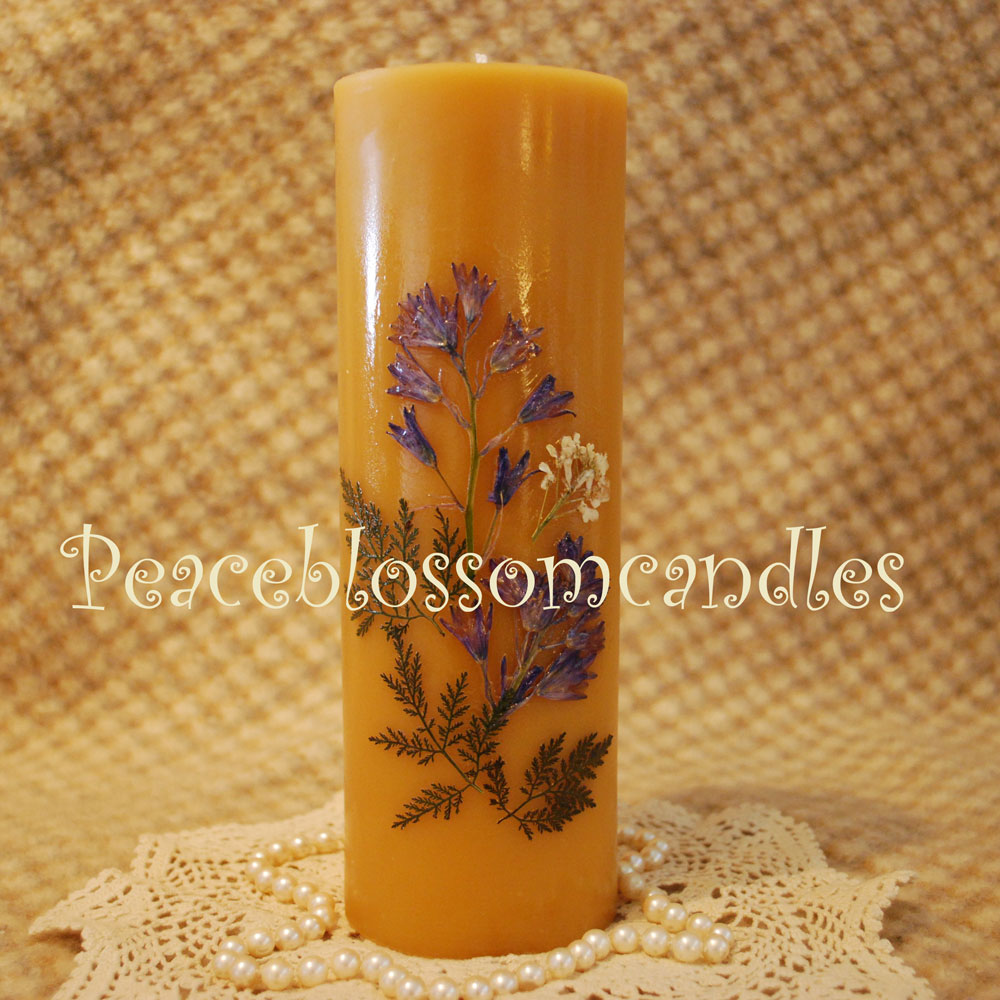 Beeswax 9 inch Pillar