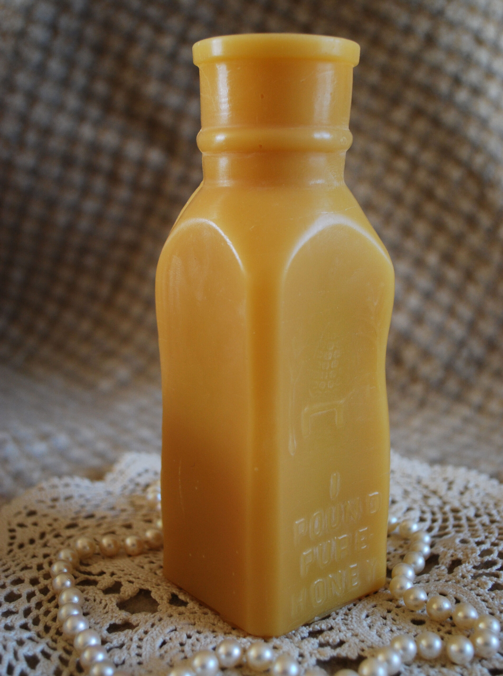 Beeswax Candle Honey Bottle Shape