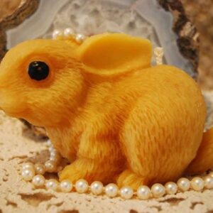 Pure Beeswax BIG Bunny Rabbit Candle