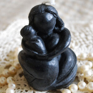 Beeswax Candle Black Mama Shaped Candle