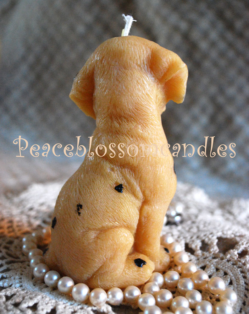 Beeswax Dalmation Candle