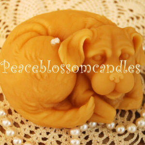 Beeswax Dog Candle