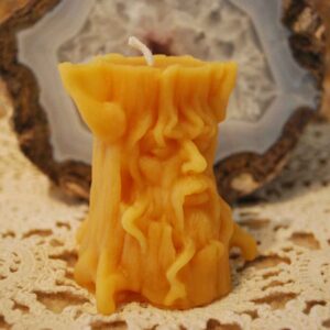 Beeswax Candle Green Man Person Spirit of the Woods