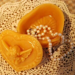 Pure Beeswax Trinket Jewelry Treasure Box