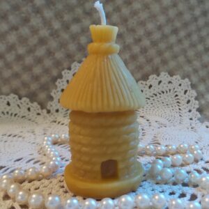 Beeswax Candle Old-Time Skep Shaped Candle