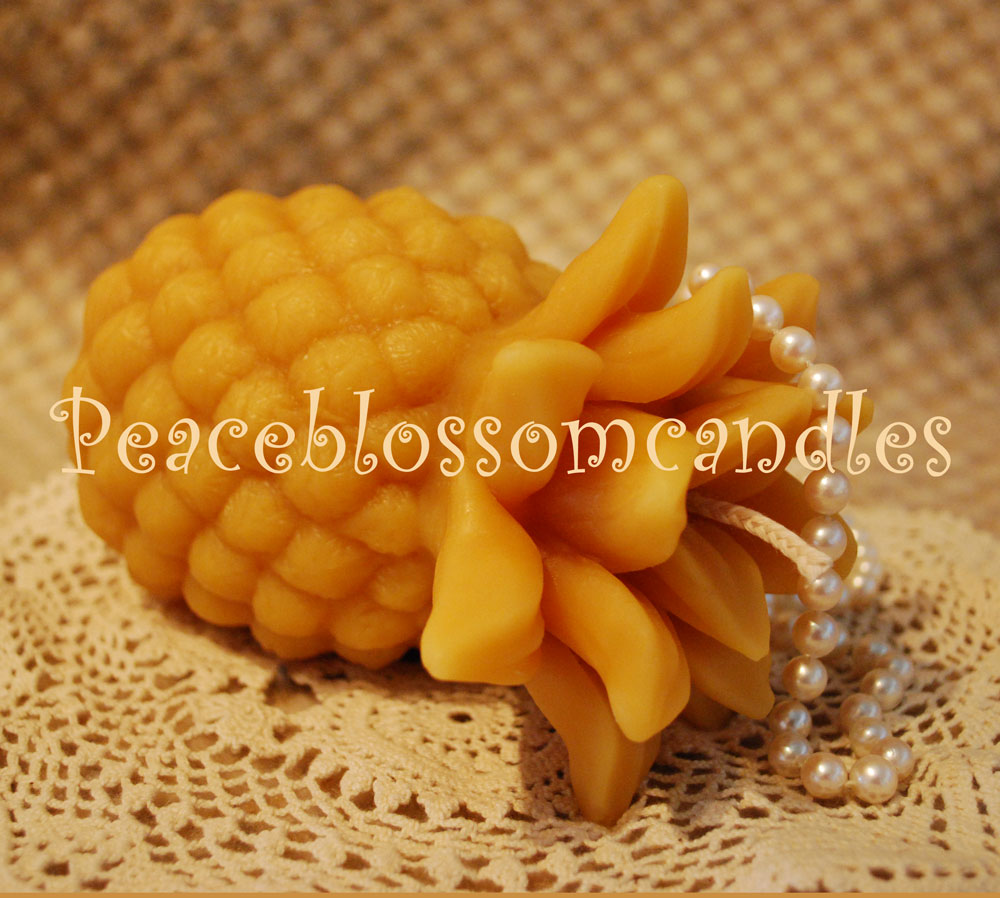 Beeswax Pineapple Candle