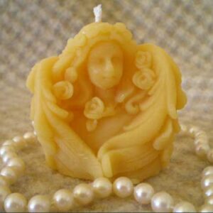 Pure Natural Beeswax Tiny Angel Cupid Seraphim Candle