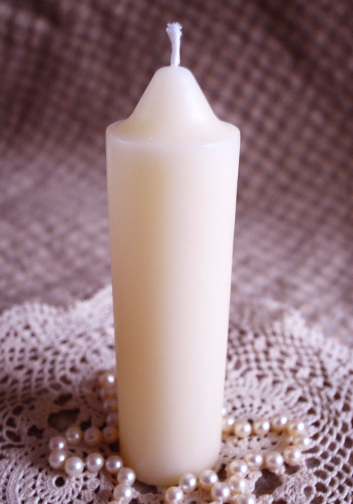 white beeswax emergency taper