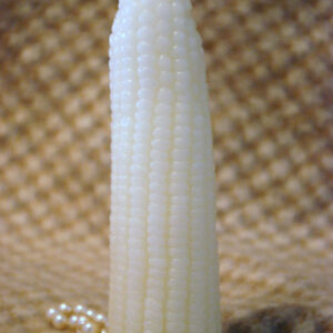 White Beeswax Corn Candle