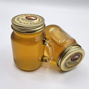 TWO JARS Ginger Infused Honey in Adorable Glass Mason Jars