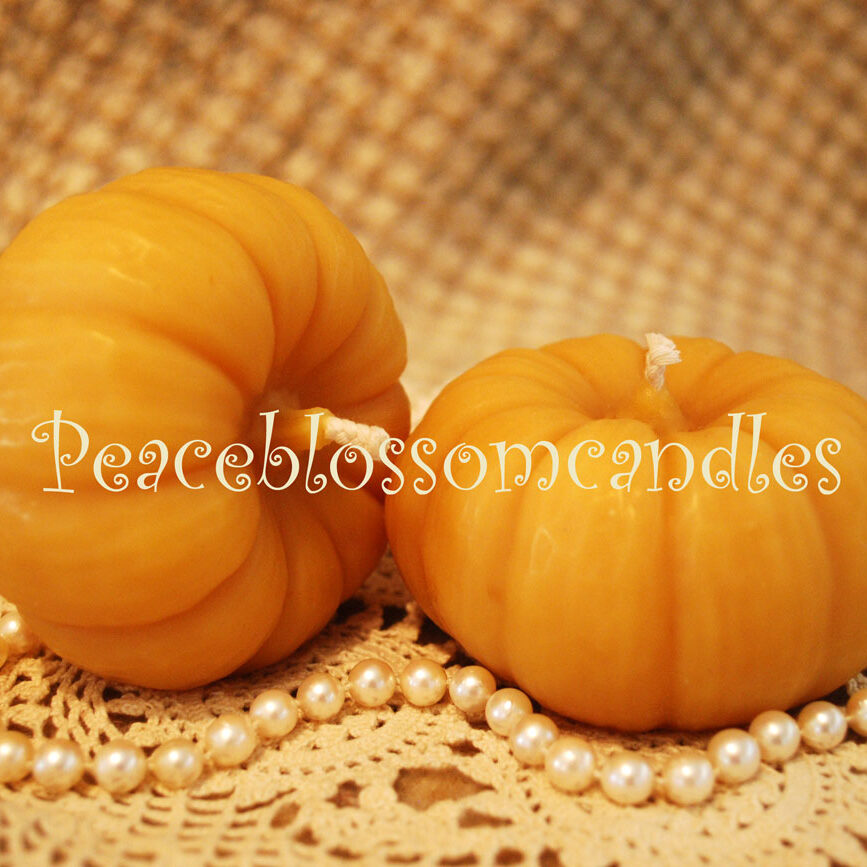 Beeswax Pumpkin Candles
