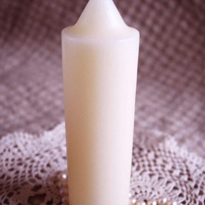 white beeswax emergency taper
